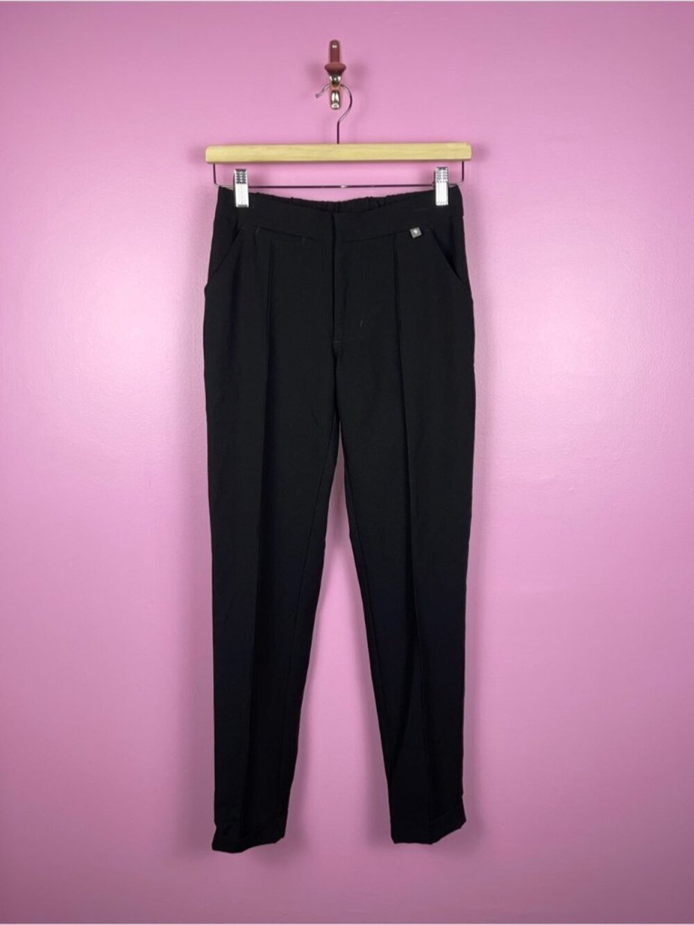 FIGS Satura Scrub Pants Women'S XXS Black TW2005 Seamed Front Discontinued - Picture 2 of 6